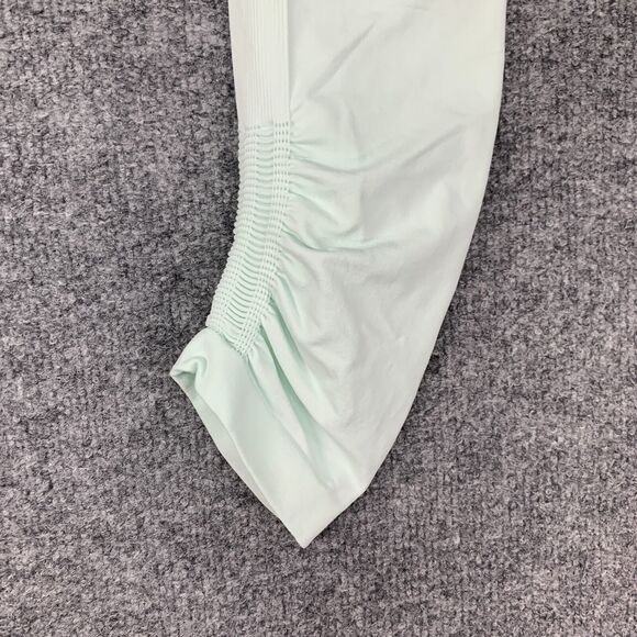 Lululemon In the Flow Crop Leggings 2 Mint High Waisted Ruched *READ CONDITION* - Picture 6 of 12